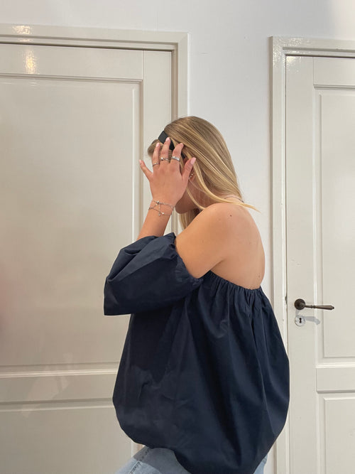 (ARTIKELNUMMER) POFMOUWEN TOP BLAUW