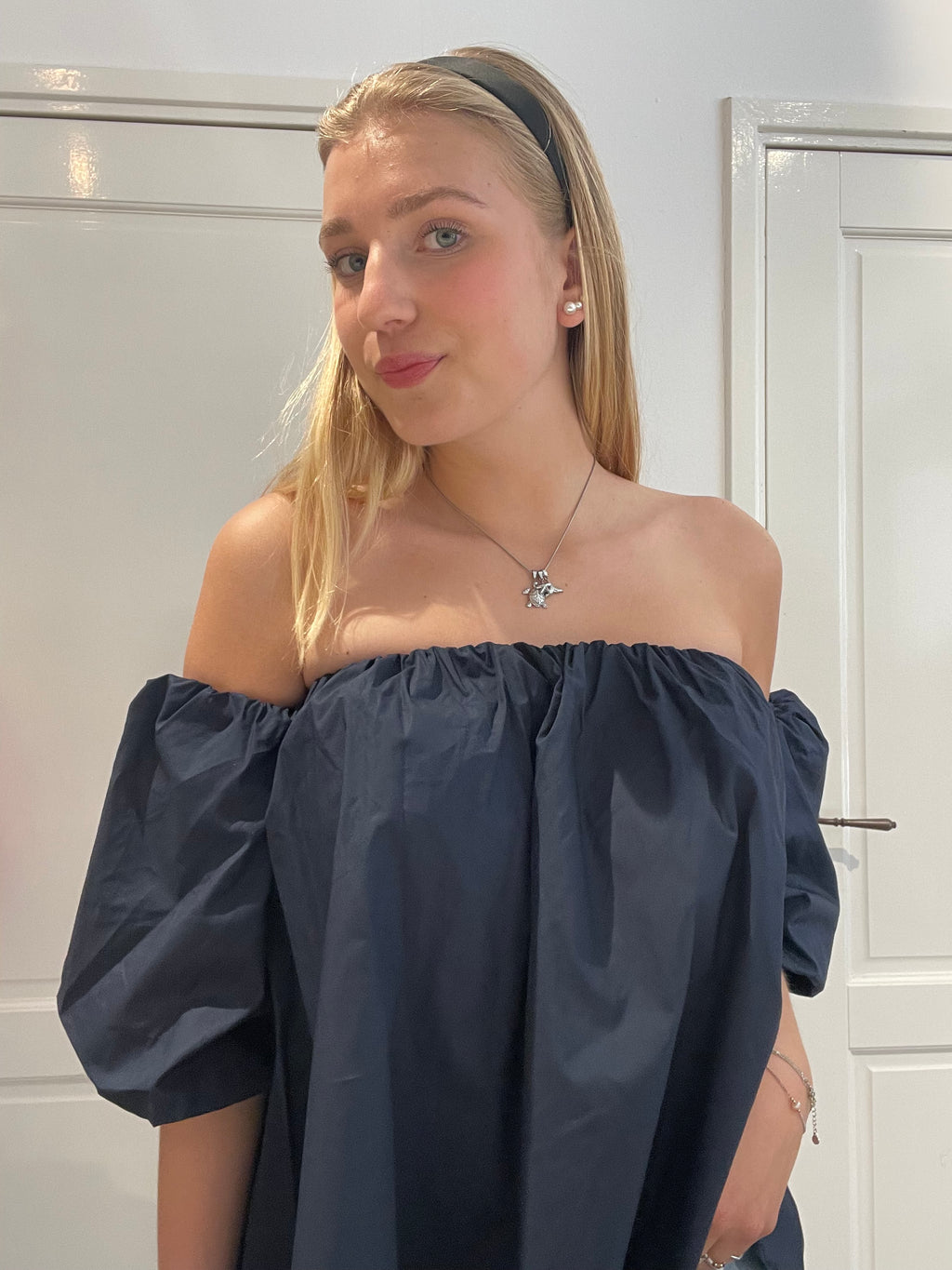 (ARTIKELNUMMER) POFMOUWEN TOP BLAUW