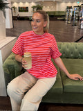 SS-1005 Roze/ Rood T-SHIRT