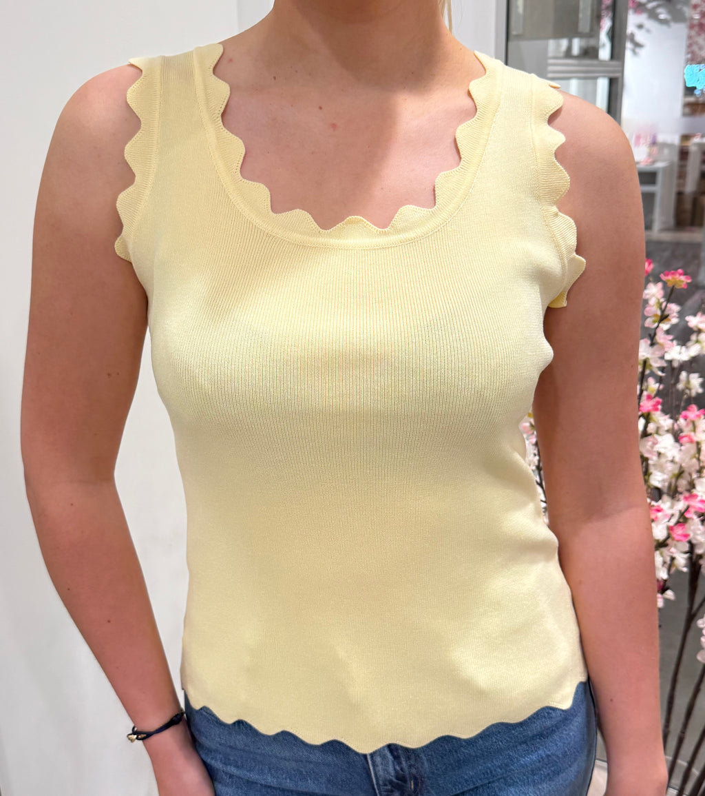 AA3082 Tanktop Geel