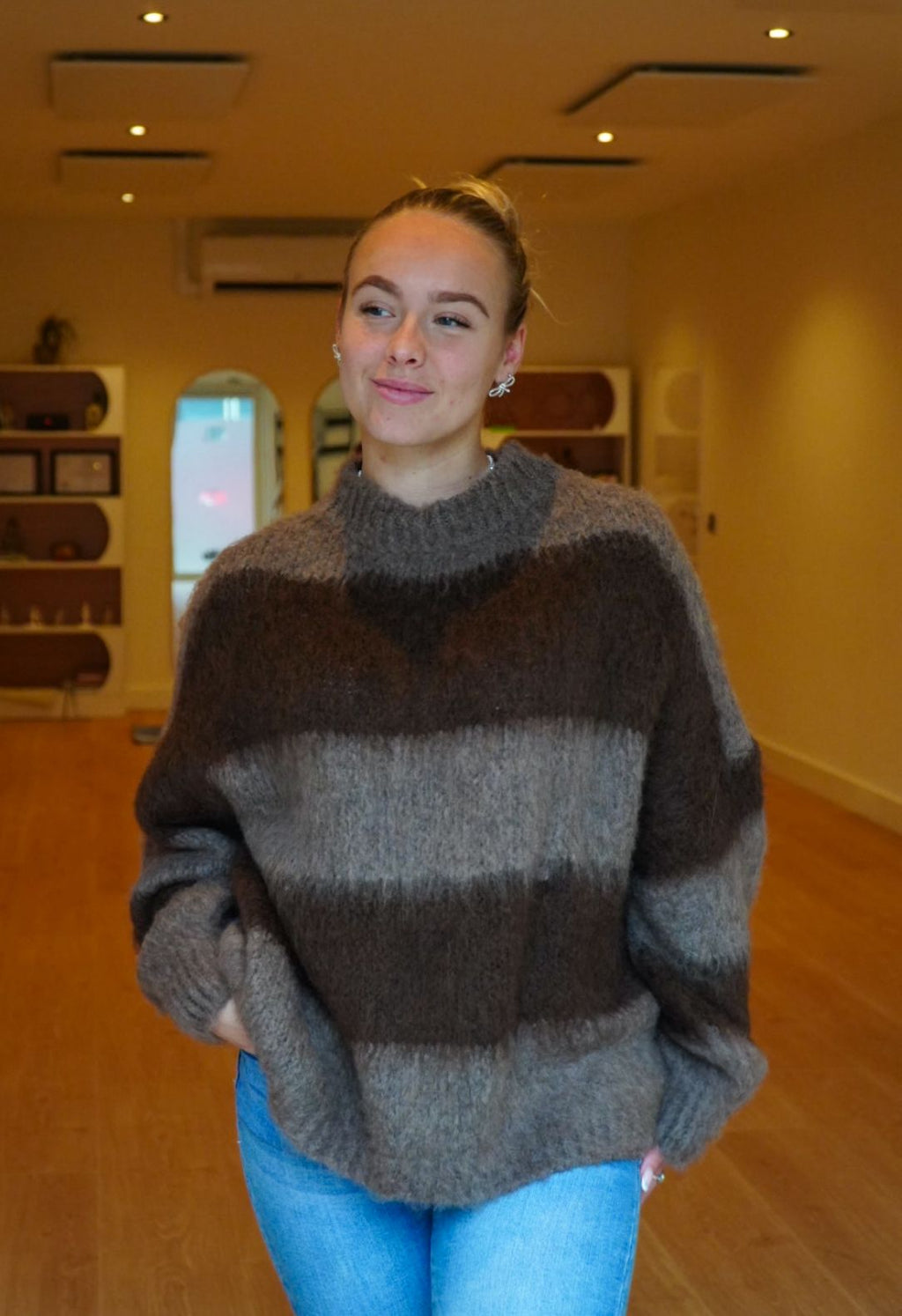 Trui Streepjes Choco